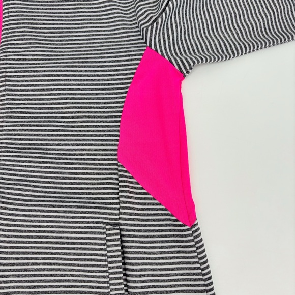 90 Degree by Reflex Grey & White Striped Girls' Hoodie with Pink Accents, 10 - Picture 8 of 13
